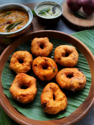 Crispy Cloud Lentil Ring (Uzhunu Vada)
